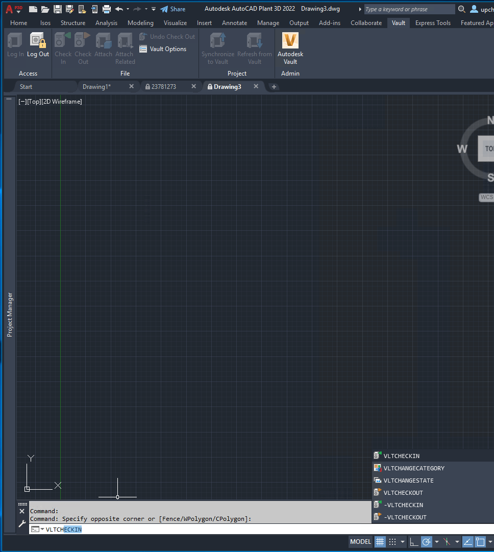 How to check in and out AutoCAD Plant 3D drawings to Vault Basic