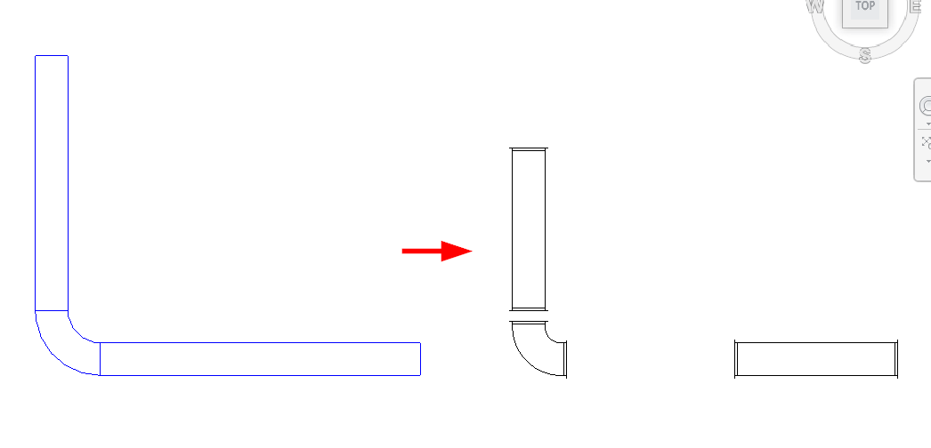 Ducts are not replaced with a Fabrication Straight of the same length