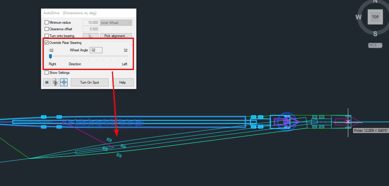 Add rear steering to vehicle in Vehicle Tracking