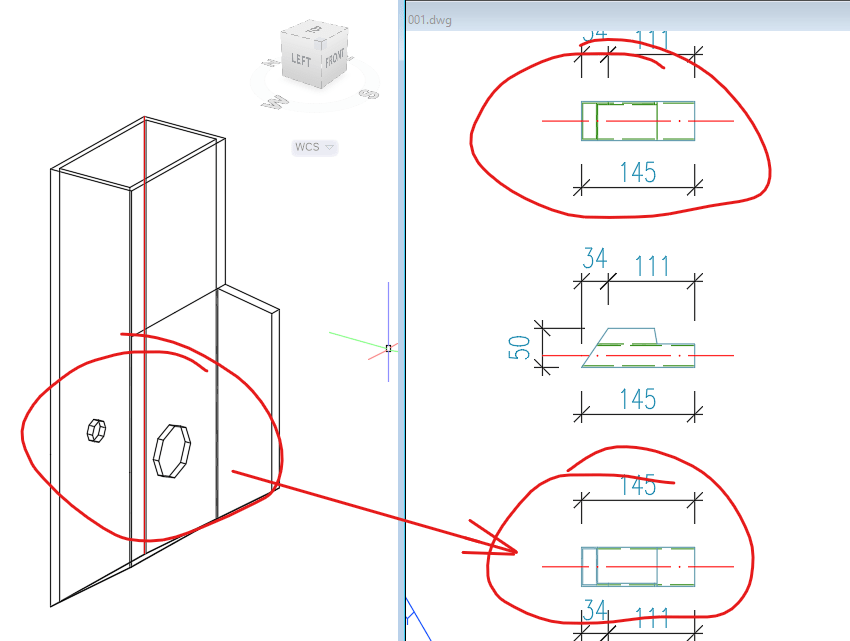 Some holes are missing from detail drawing in Advance Steel Advance