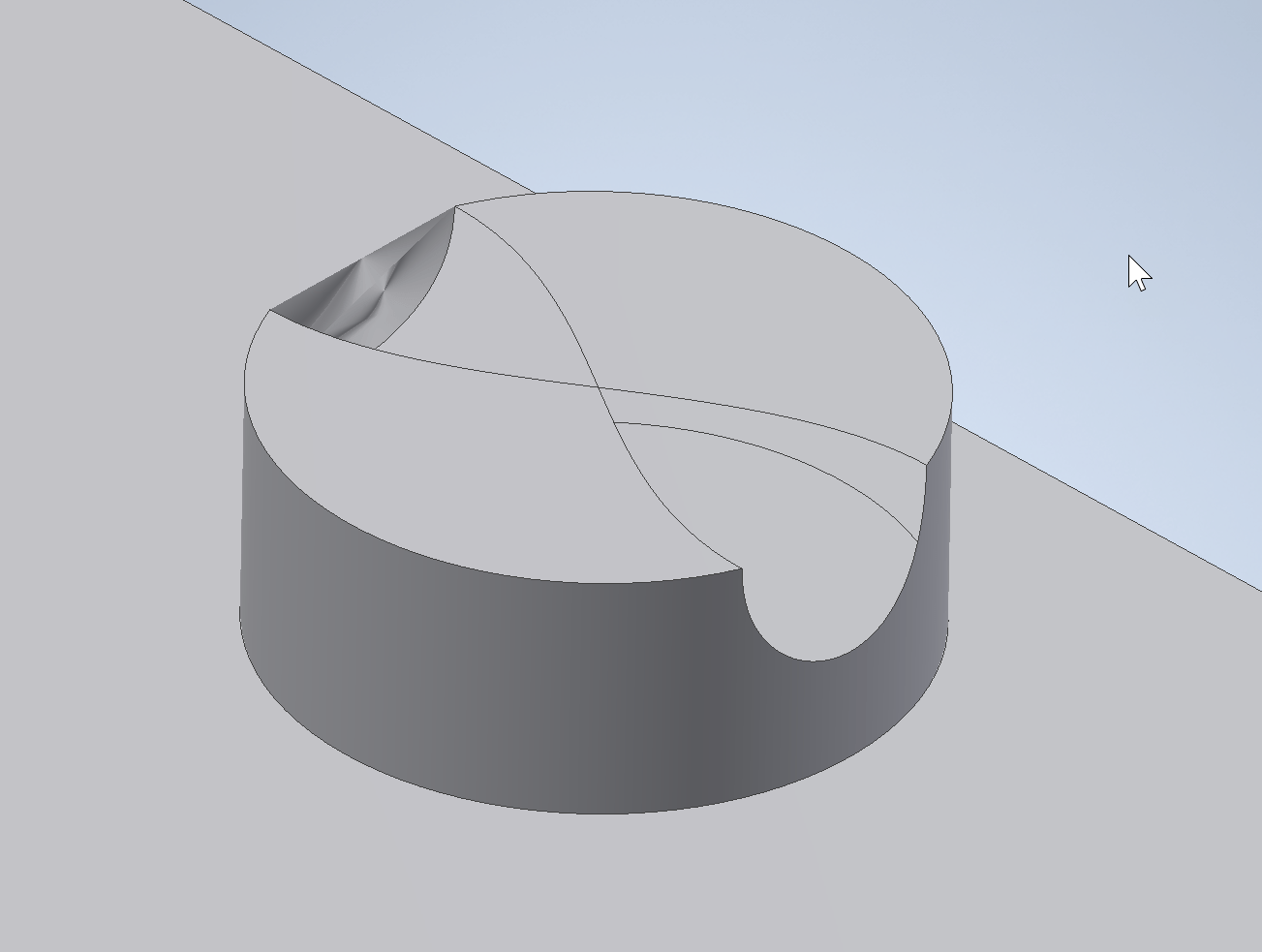 Can't create section view of specific dataset in Inventor