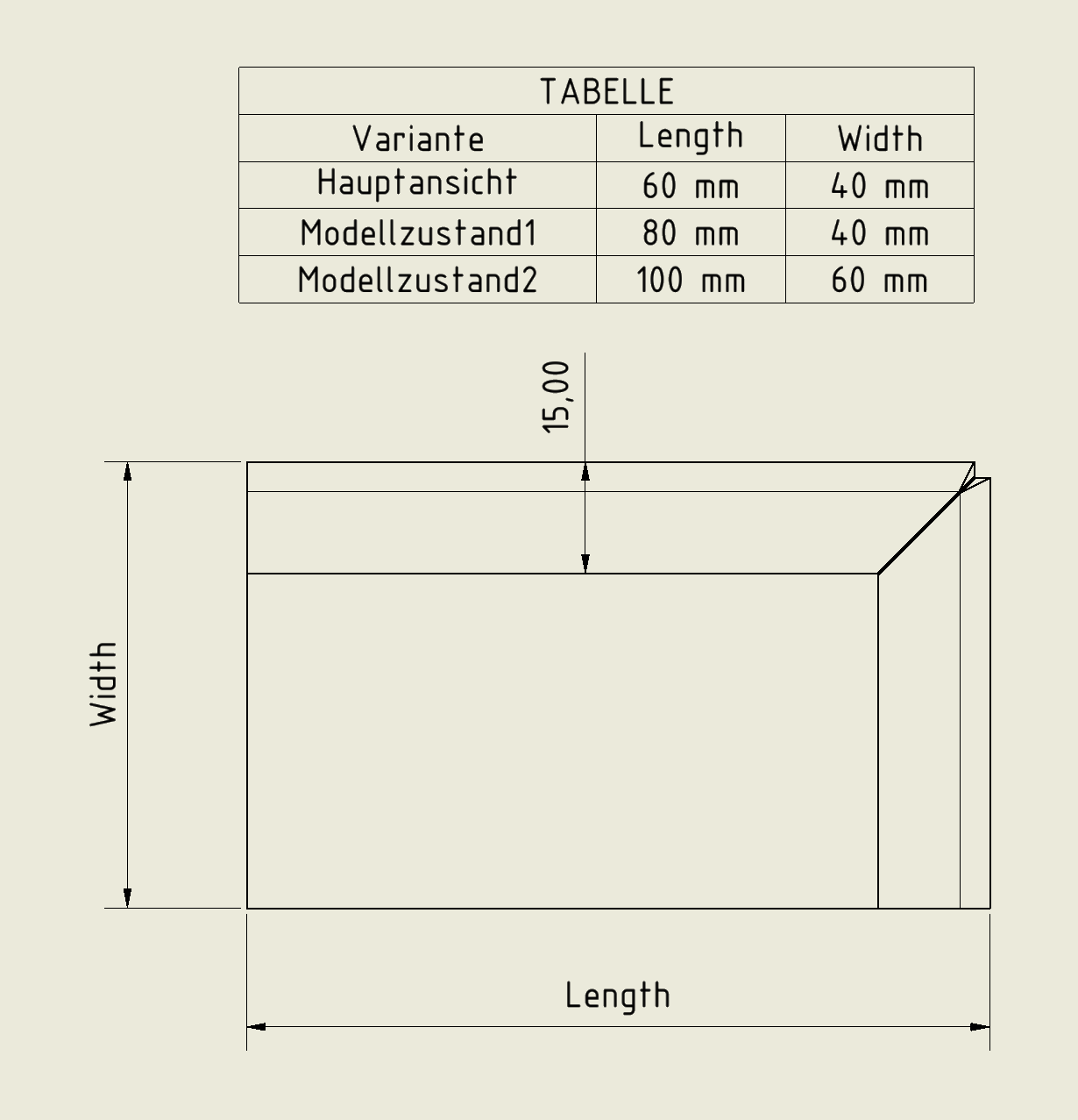 Is it possible to reference a parameter name in a dimension text in an