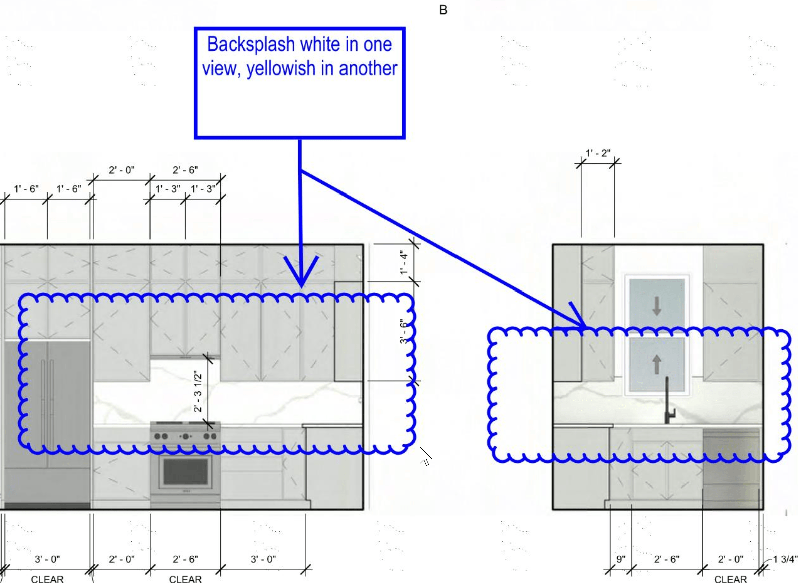 사실적 모드에서는 다른 색상 화면표시 및 Revit의 입면뷰에서는 인공 조명