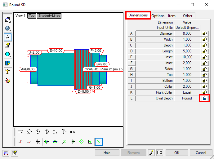 Geometry of Fabrication pattern CID 533 breaks when editing the item in