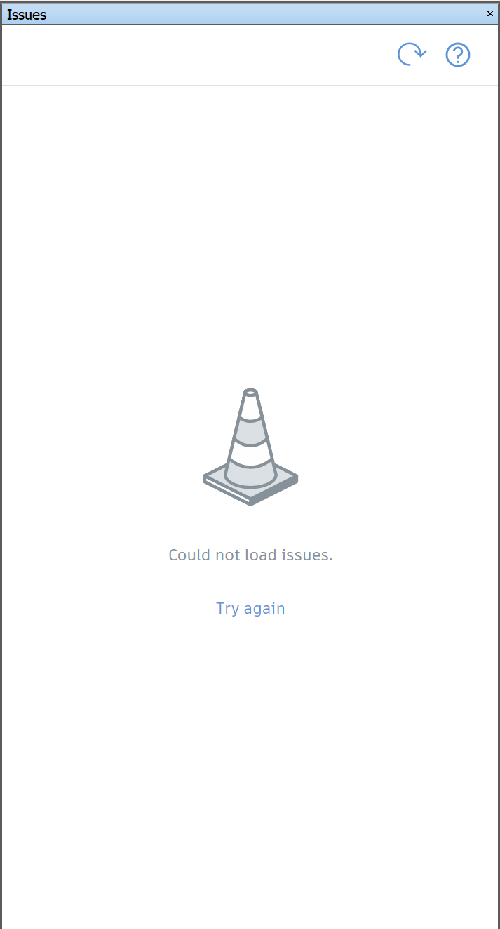 "Impossibile caricare i problemi. Riprovare" viene visualizzato quando