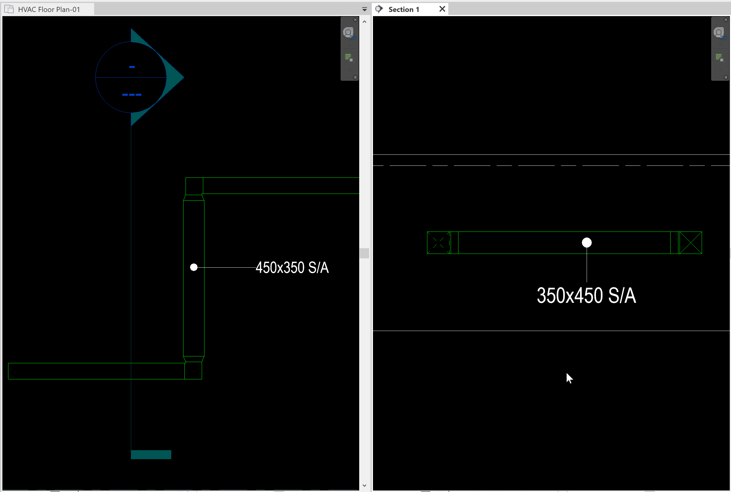 Fabrication Duct width and depth parameters in a duct tag in plan view will be reversed in