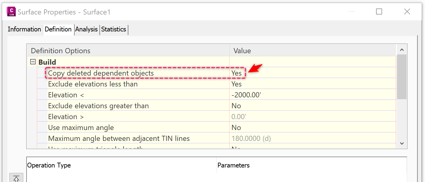 Missing or disappearing feature lines in Civil 3D