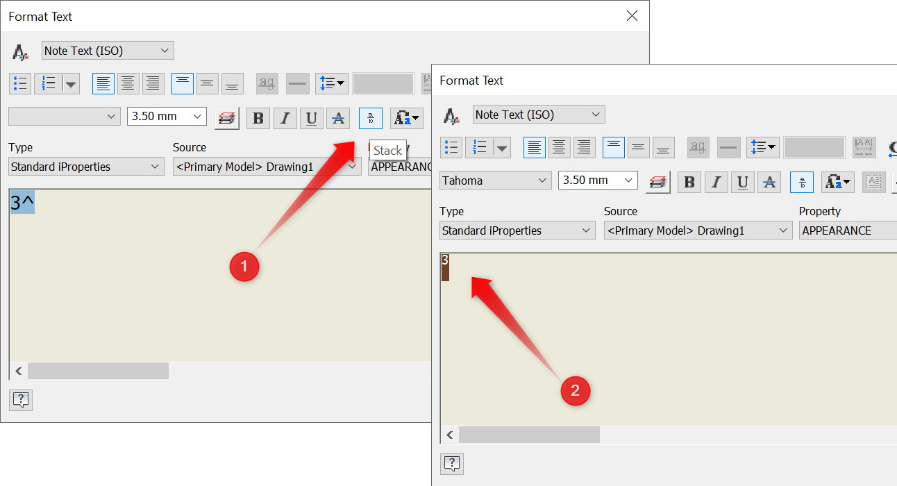 So erhalten Sie Volumeneinheiten mit hochgestellter mm3Zahl anstelle