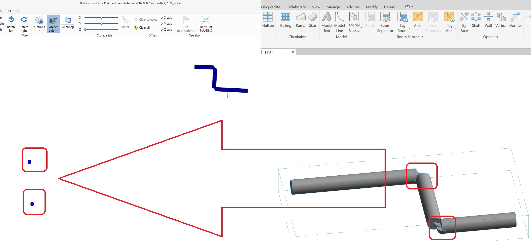 Wrong location of insulation exported to IFC4 from Revit