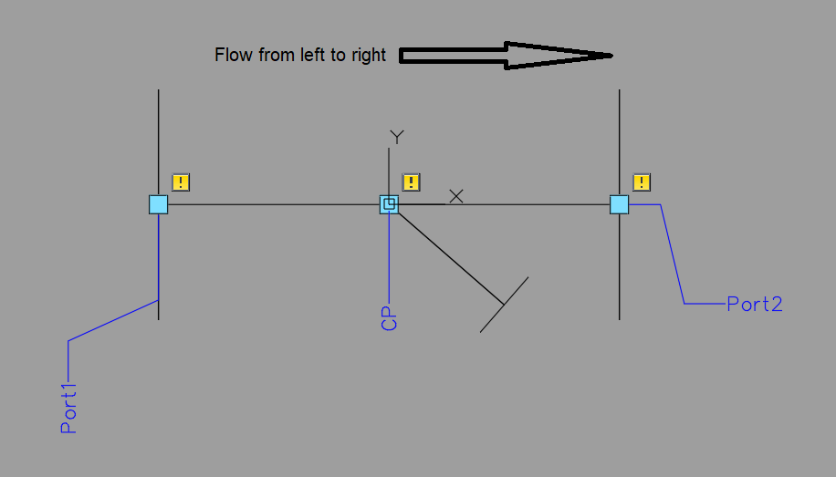 How to change Y type Strainer symbol direction automatically based on flow in Isometric of