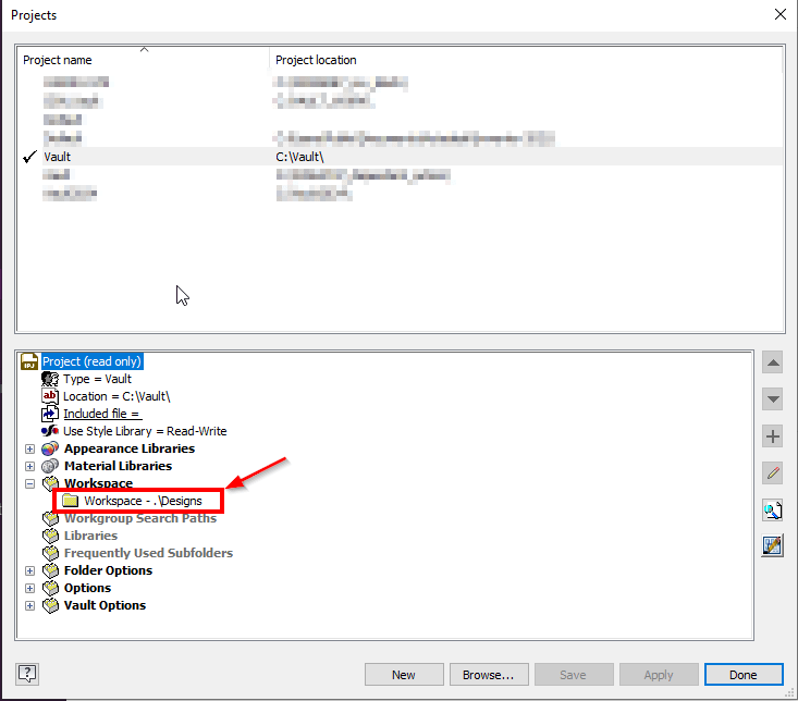InventorからVaultにチェックインするときに、挿入したフォルダ構造を複製する
