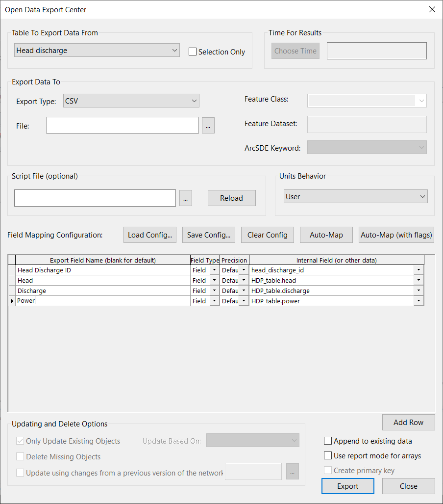 How to copy head discharge tables between networks in InfoWorks ICM