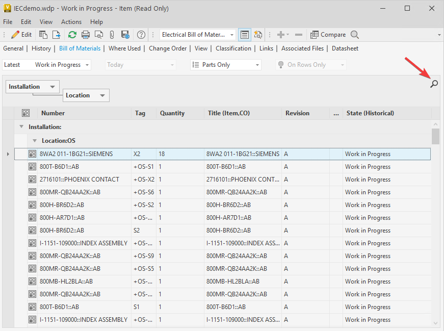 Vault에서 여러 프로젝트의 AutoCAD Electrical BOM 필드를 검색할 수 있습니까?