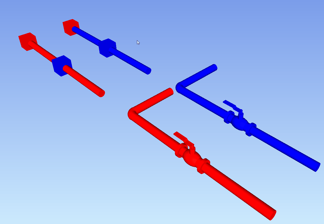 Incorrect display of colors for random MEP accessories and fittings in