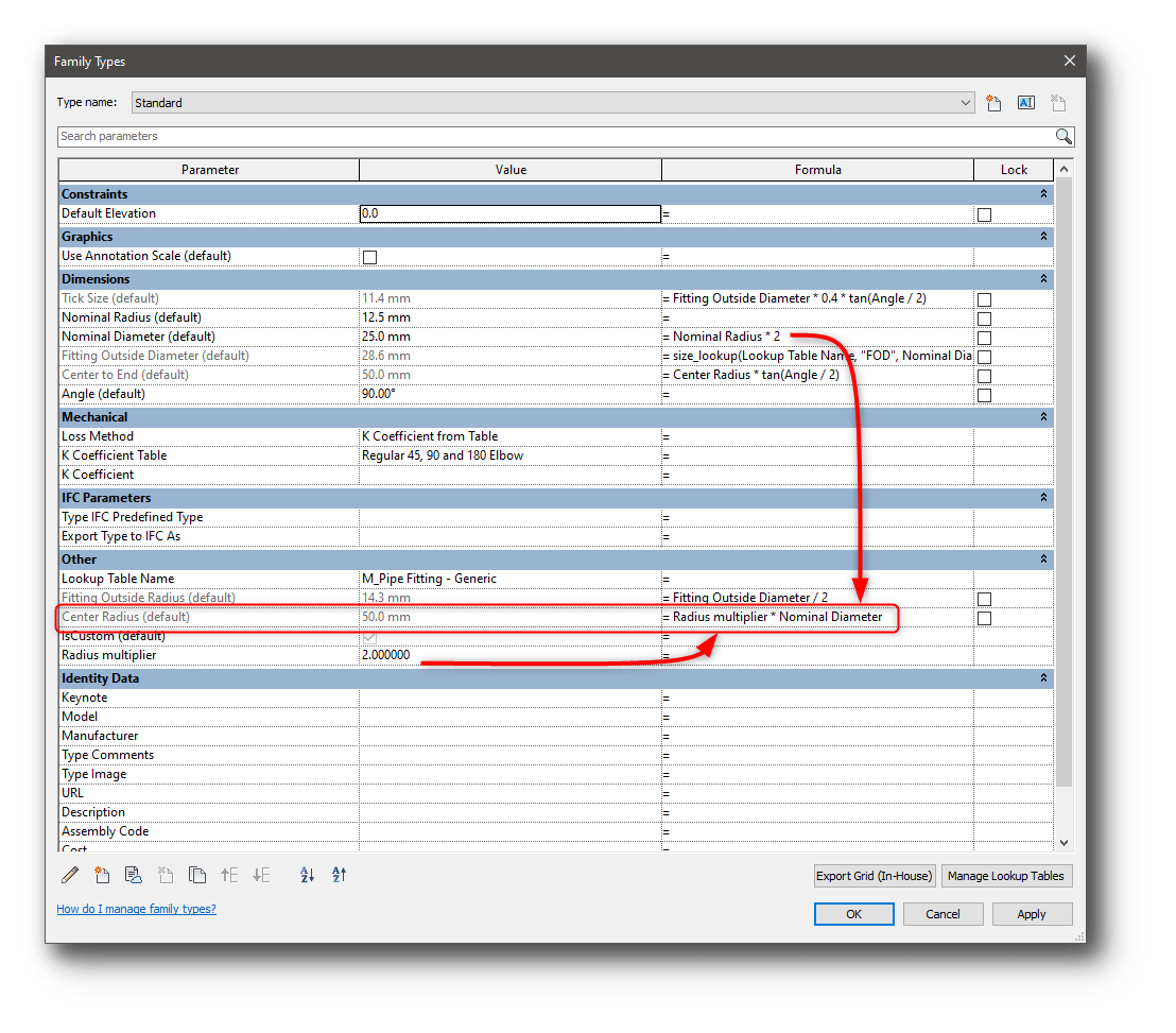 How to correctly configure routing preferences and elbow family so that elbow fittings with