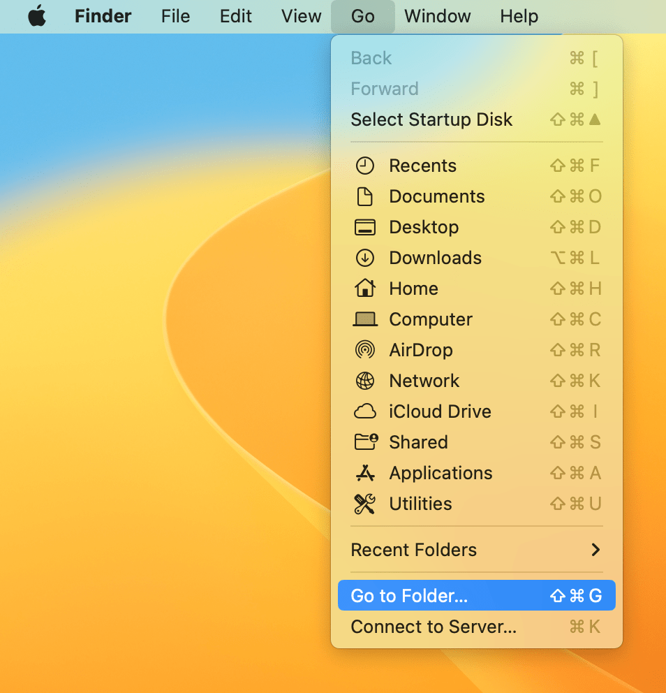 macOS で非表示のライブラリ フォルダにアクセスする方法