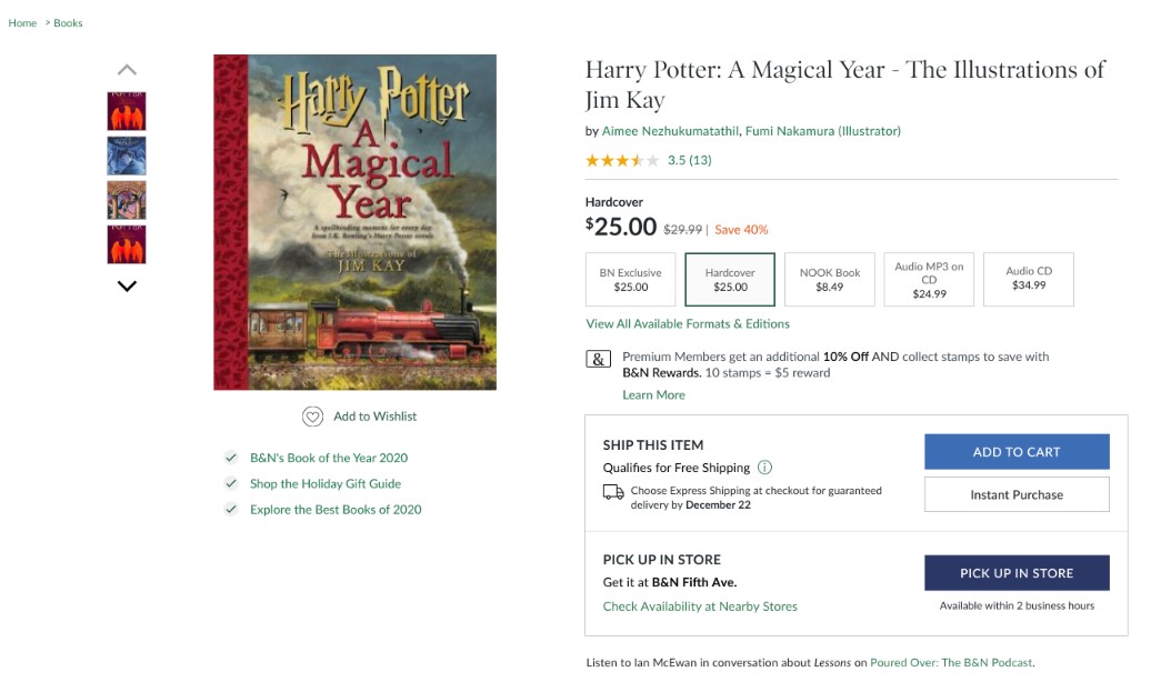 Reserve Online, Pay in Store Barnes & Noble