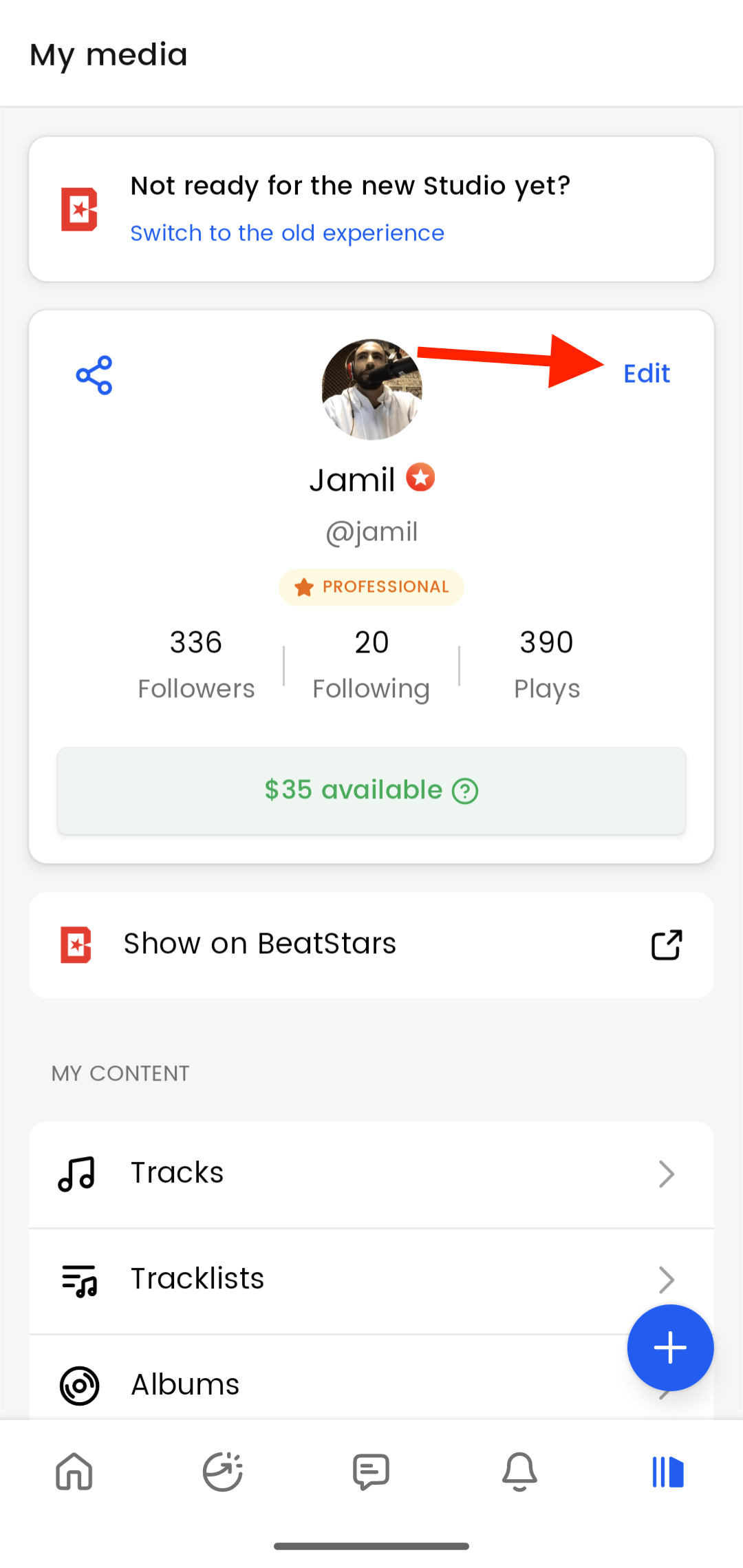 How do I Change my Profile Picture in the Studio App? Search your
