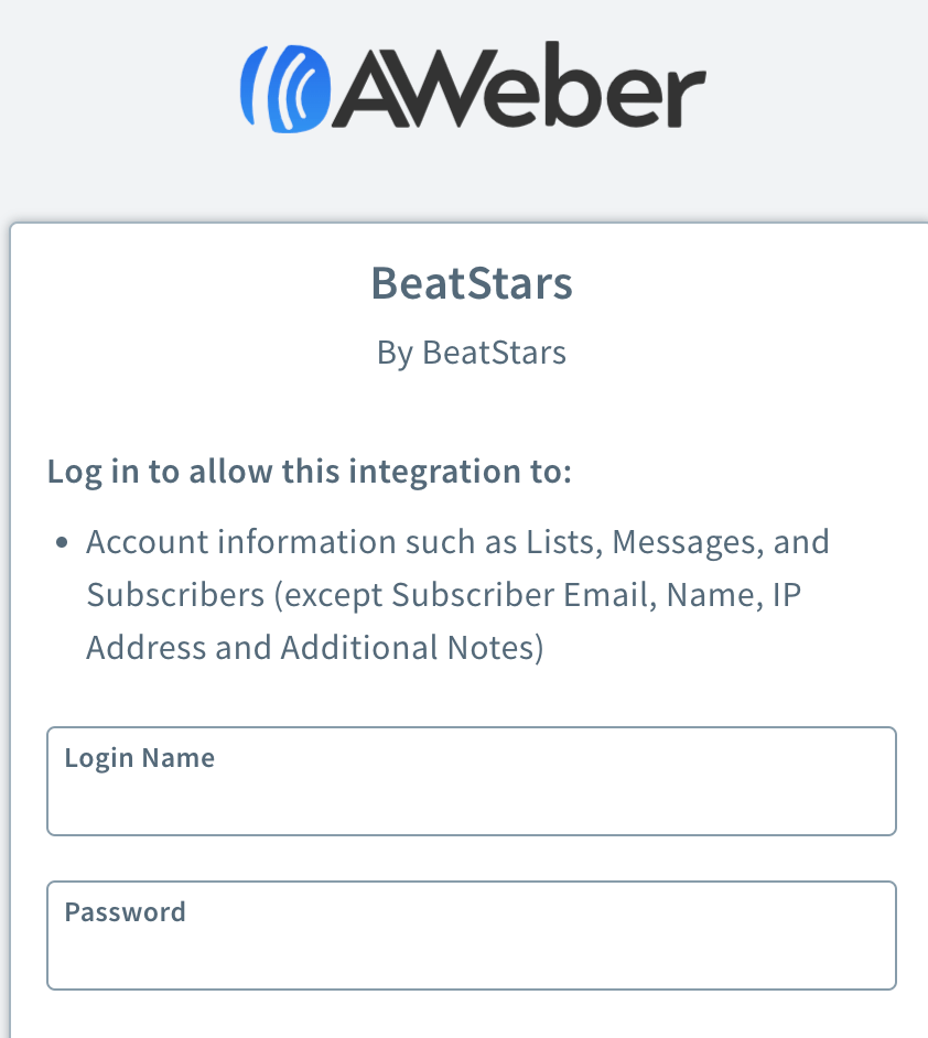 How do I Connect Aweber to my BeatStars Account? (Studio) Search your