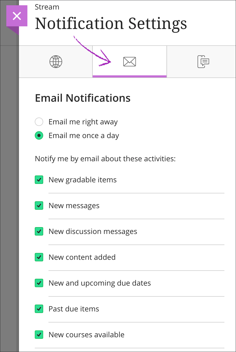 Notification Settings
