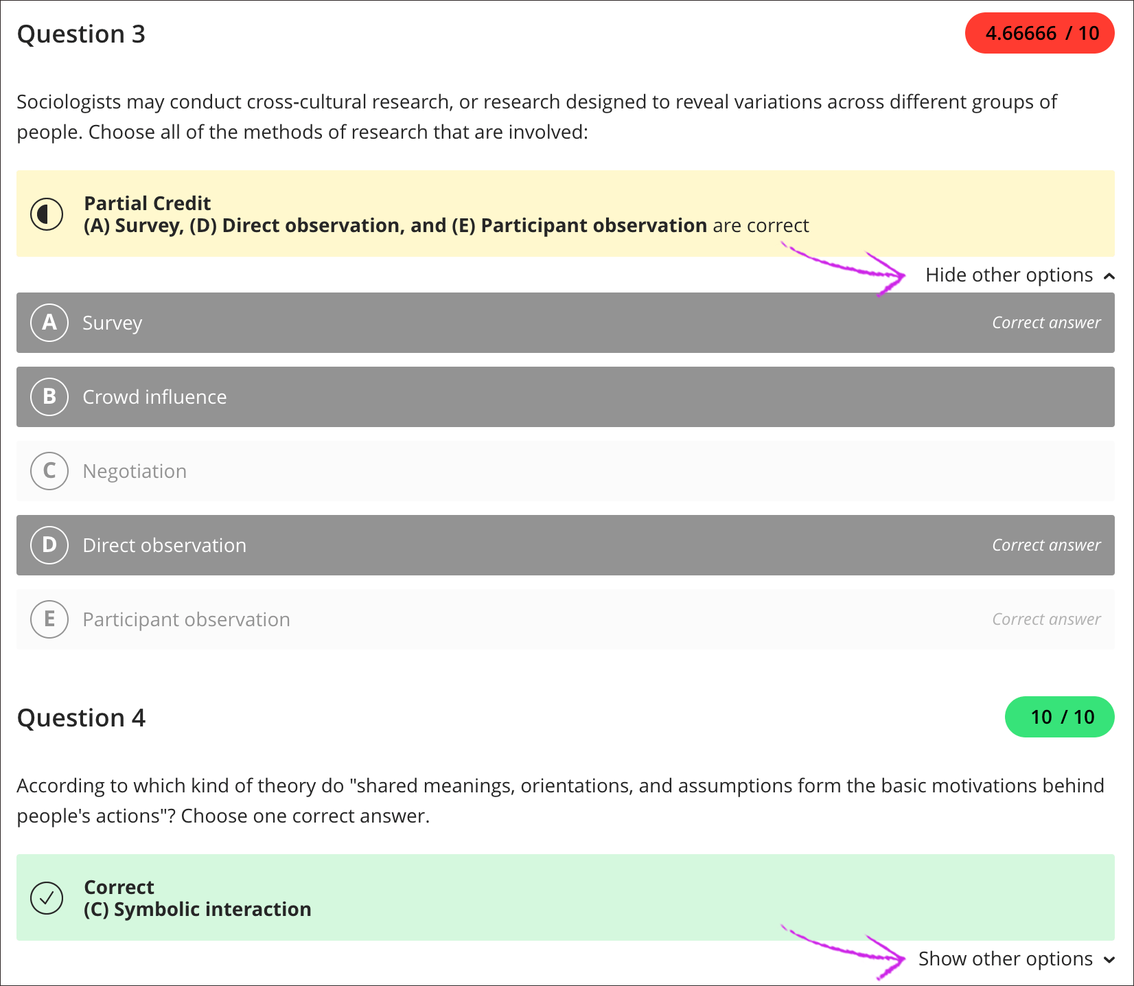Multiple Choice Questions
