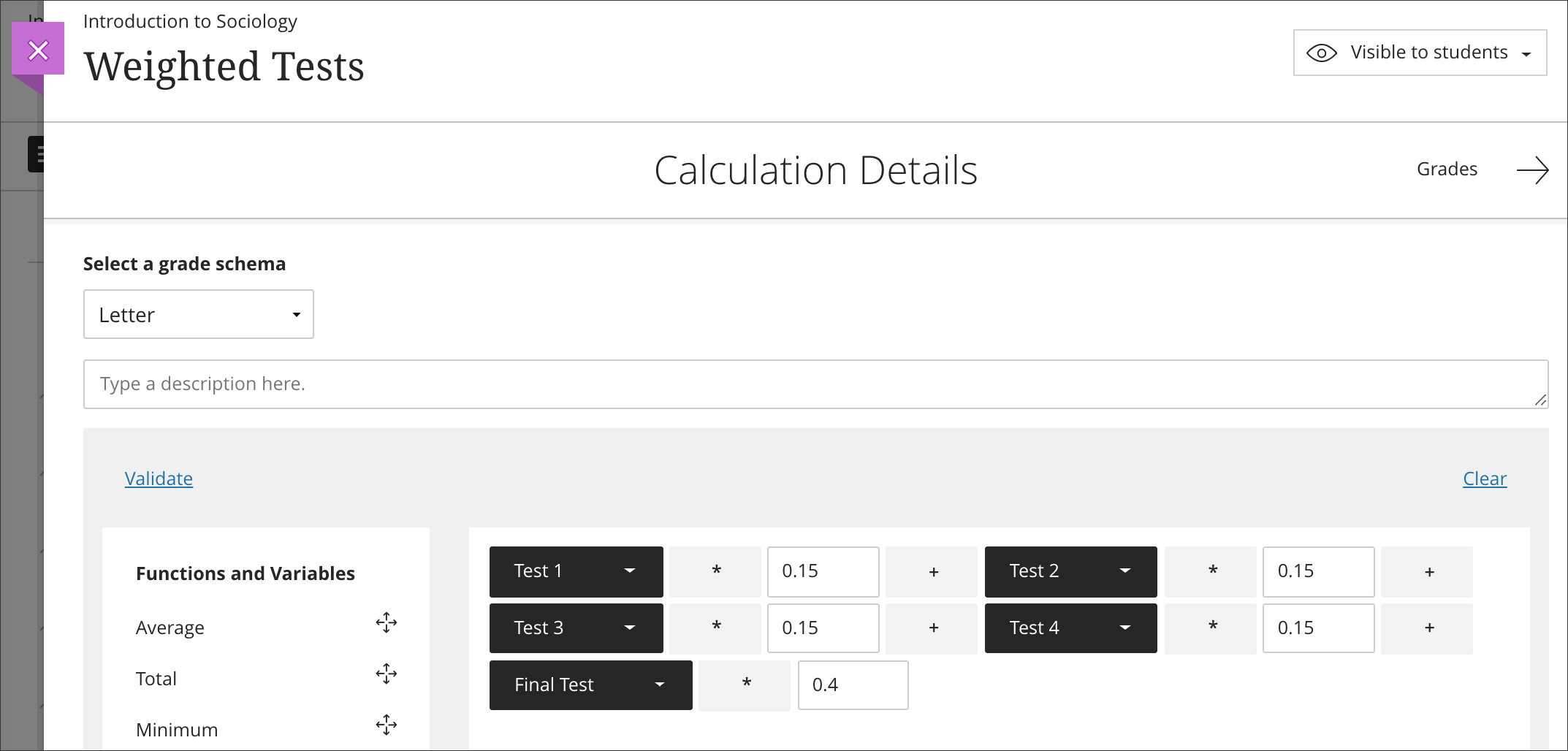 Calculate Grades Blackboard Help