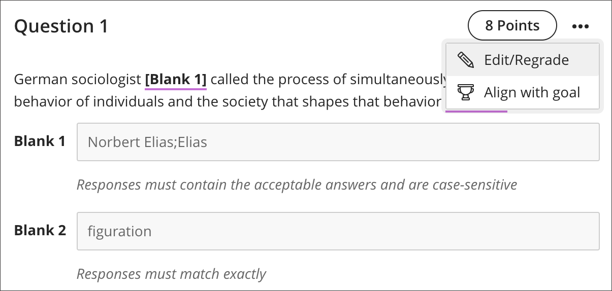 How To Create Blackboard Multiple Fill In The Blank Questions