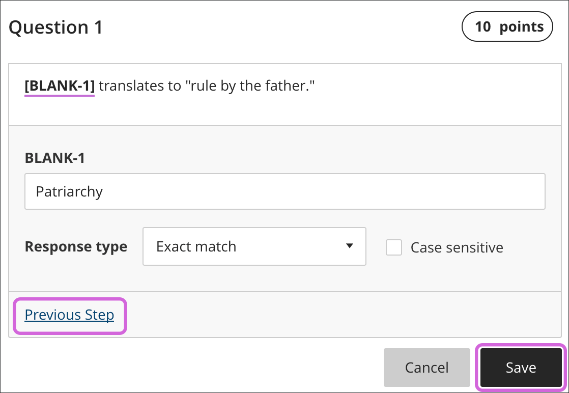 Fill in the Blank Questions