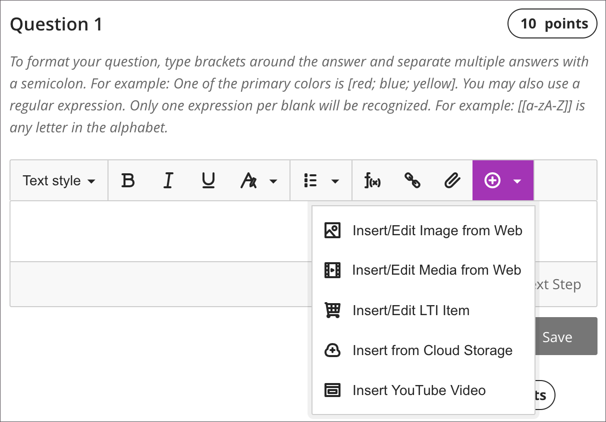 Fill in the Blank Questions