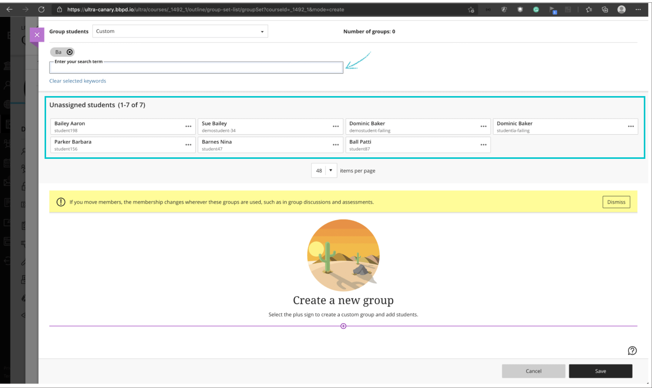 Create Group Assignments