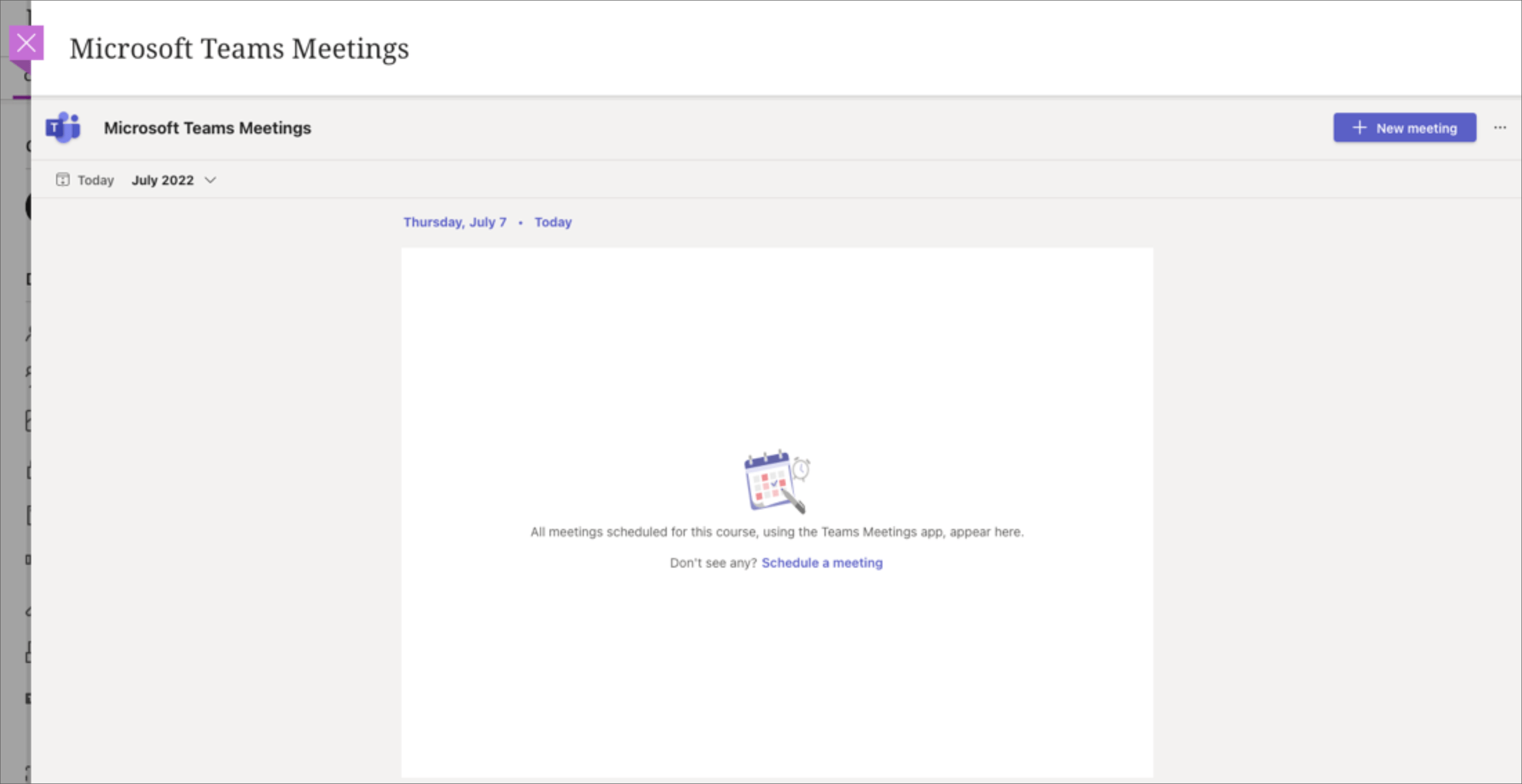 Setting Up A Microsoft Teams Meeting