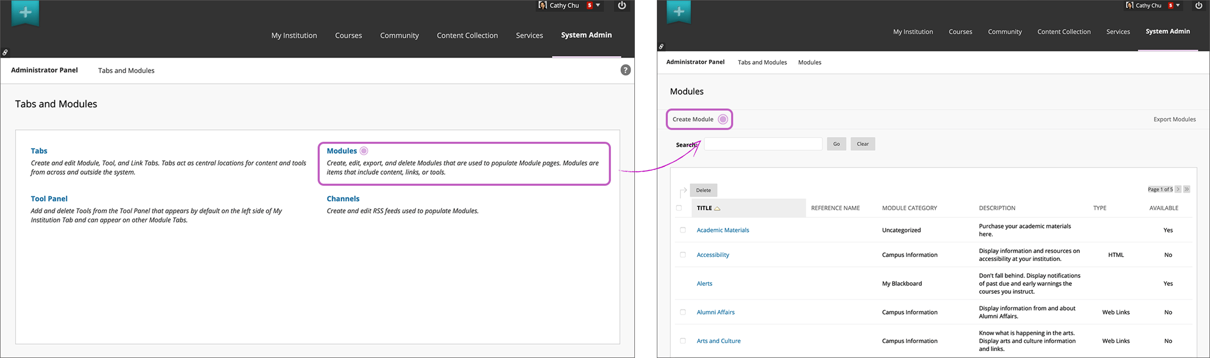 Blackboard App Module