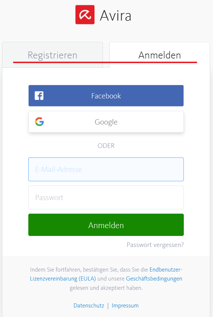 Aktivierung von Avira Blitzhandel24 HilfeCenter