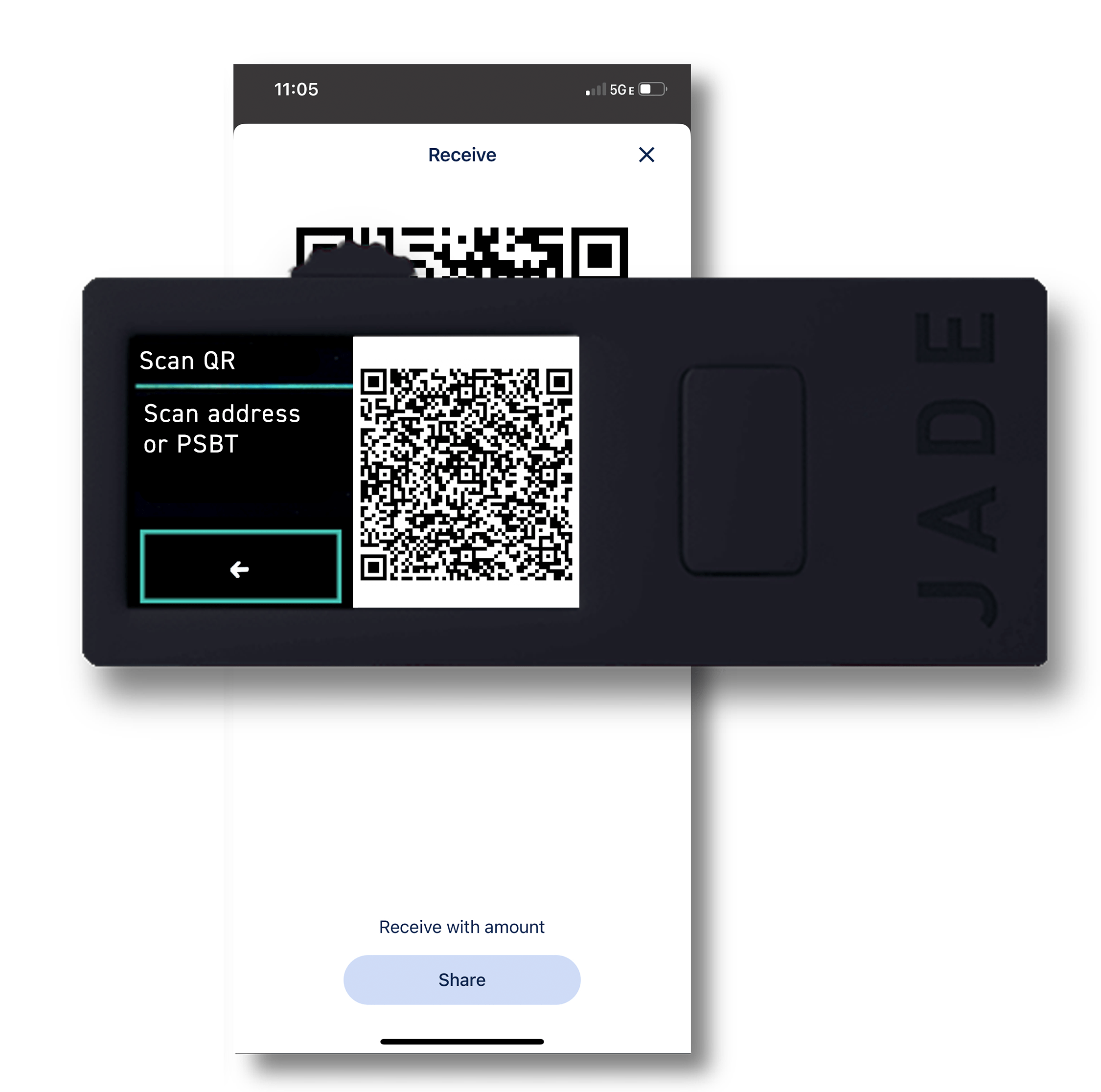 How do I use Jade QR Scan with BlueWallet? Blockstream Help Center