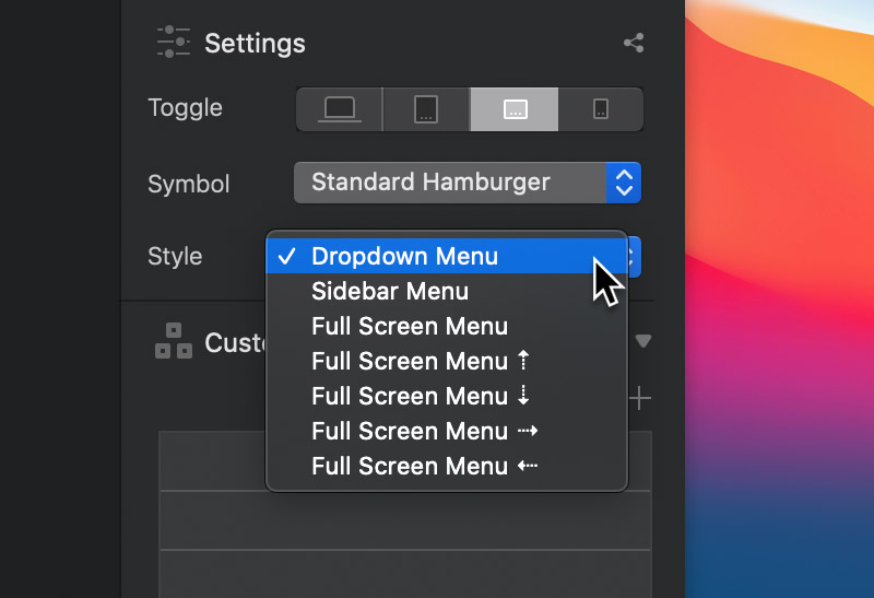 Toggle Navigation Menu Styles Blocs User Documents