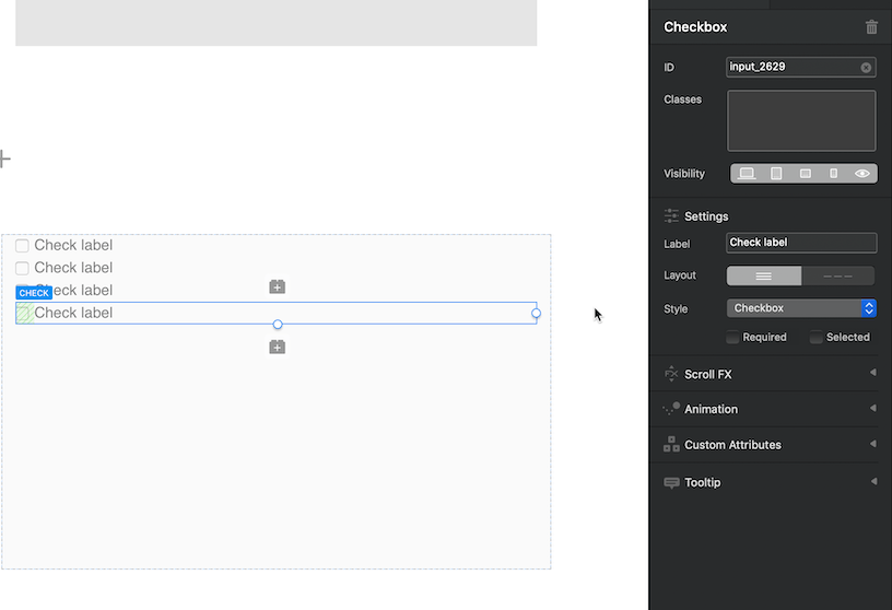 Checkbox Blocs User Documents
