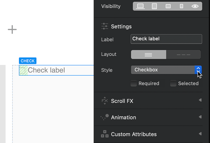 Checkbox Blocs User Documents