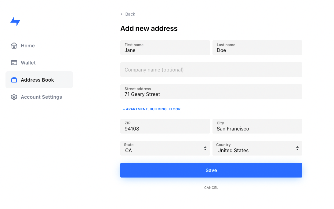 Manage Your Address Book From the Shopper Dashboard Bolt Help