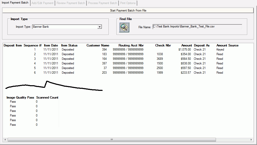 Start New Payment Batch from File Banner Bank