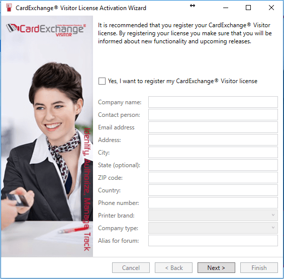 CardExchange® Visitor Kiosk