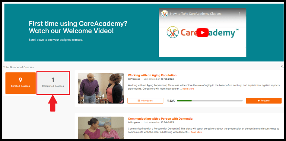 Can I access my CareAcademy classes after I complete them? – CareAcademy