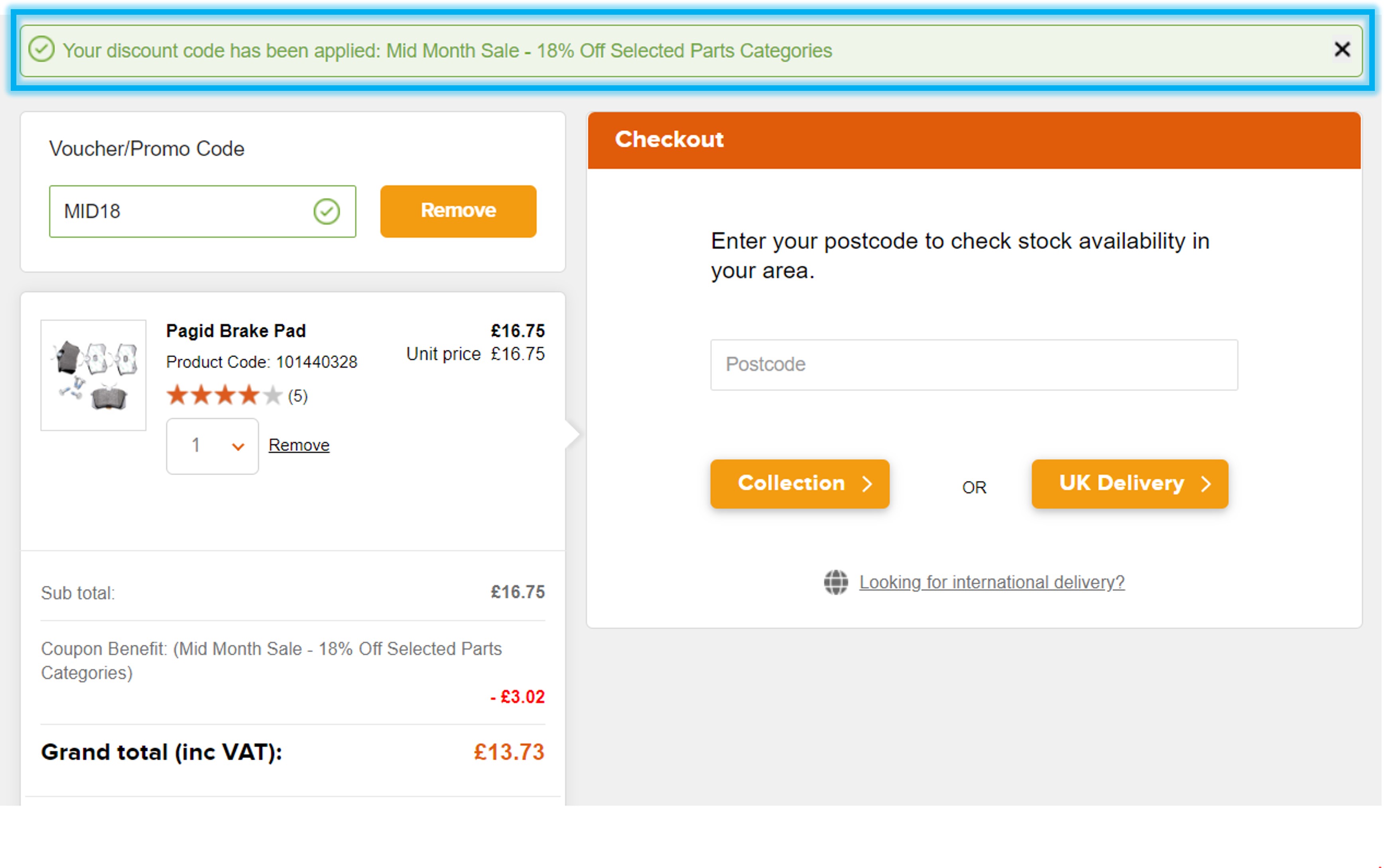 Checkout Discount Codes Car Parts 4 Less