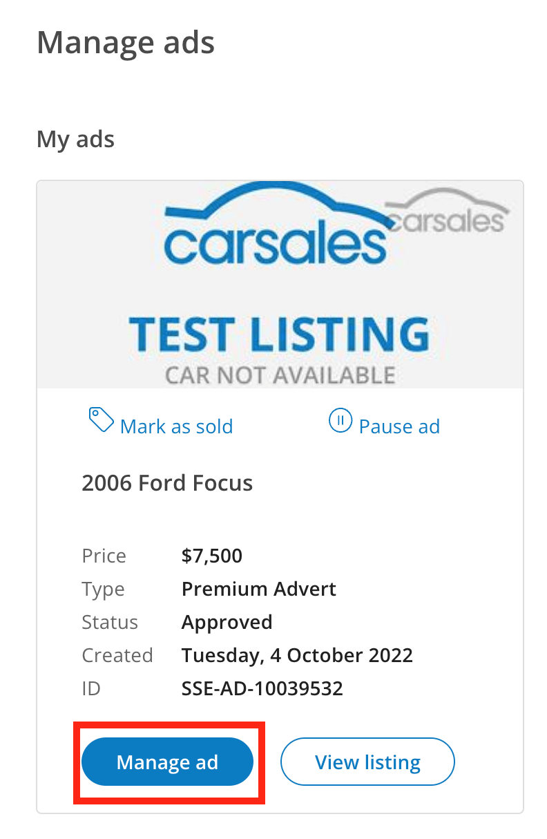How do I remove my ad? Help Centre