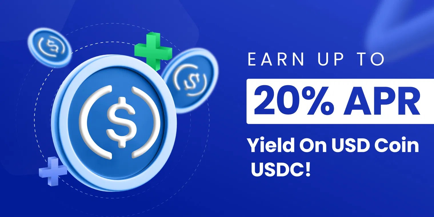 Cashaa Earn Get up to 20 interest on your USDC Deposit's