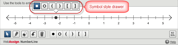 WebAssign: Create Number Line Questions