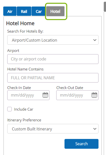 Hotel Reservations Certify Travel Help Center
