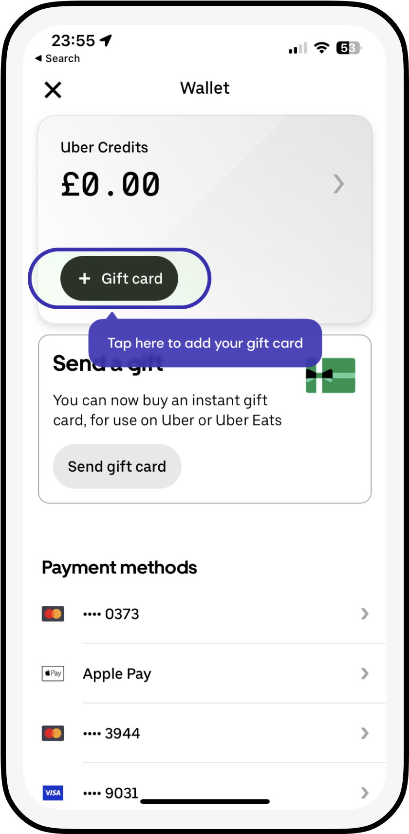 How to redeem Uber gift cards Cheddar support