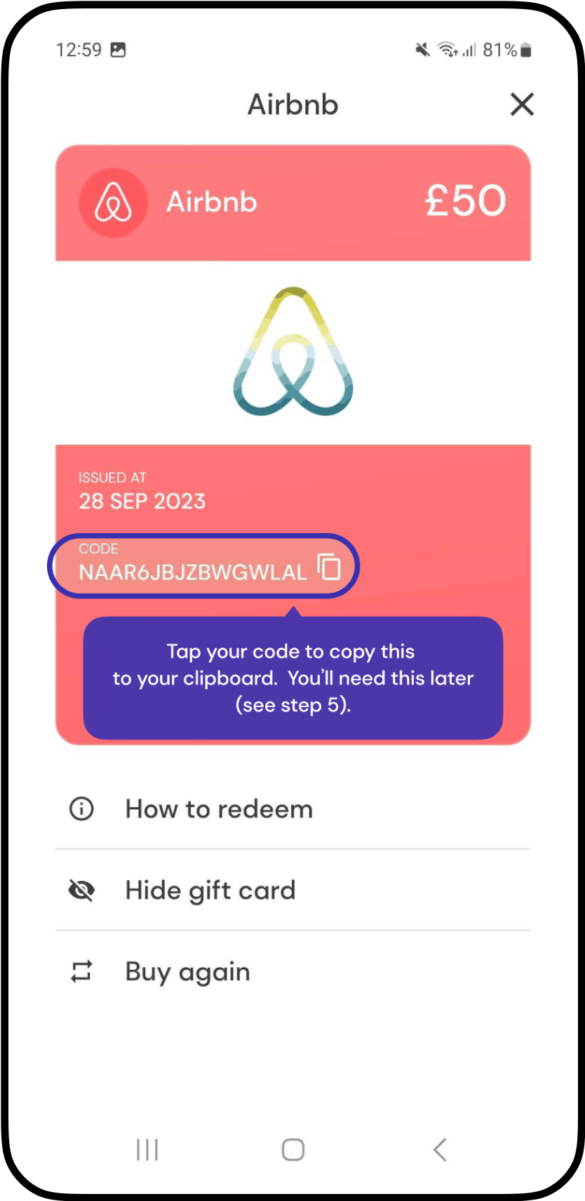 How to redeem Airbnb gift cards Cheddar support