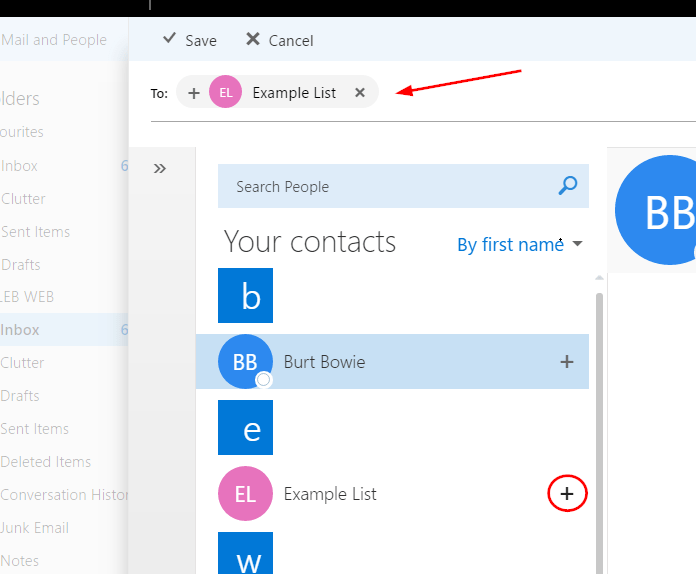 Creating an email contact group in Office 365 Support and Information