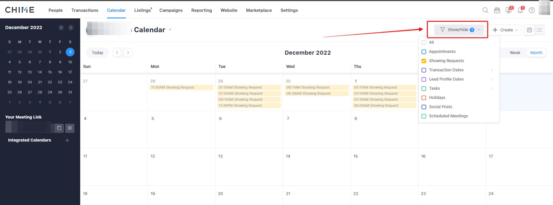 Chime Calendar Chime Support (Chime Technologies, Inc)